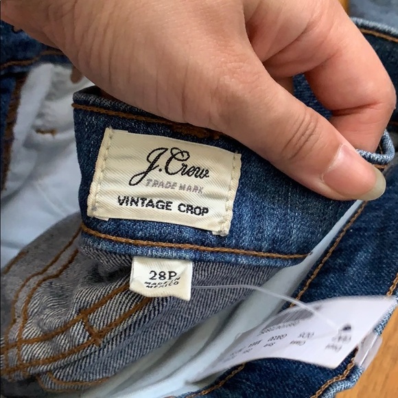NWT Jcrew vintage crop jeans Step hem size 28 p - Picture 4 of 4